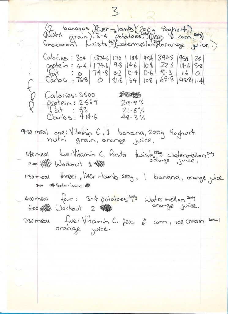 My Evening Routine & Meal Plans – Mad Chaos: March 29, 1996