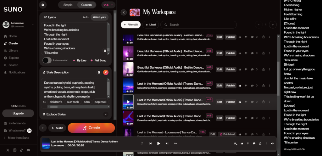 Lost In The Moment: Creating a Dynamic Dance Track with AI Tools