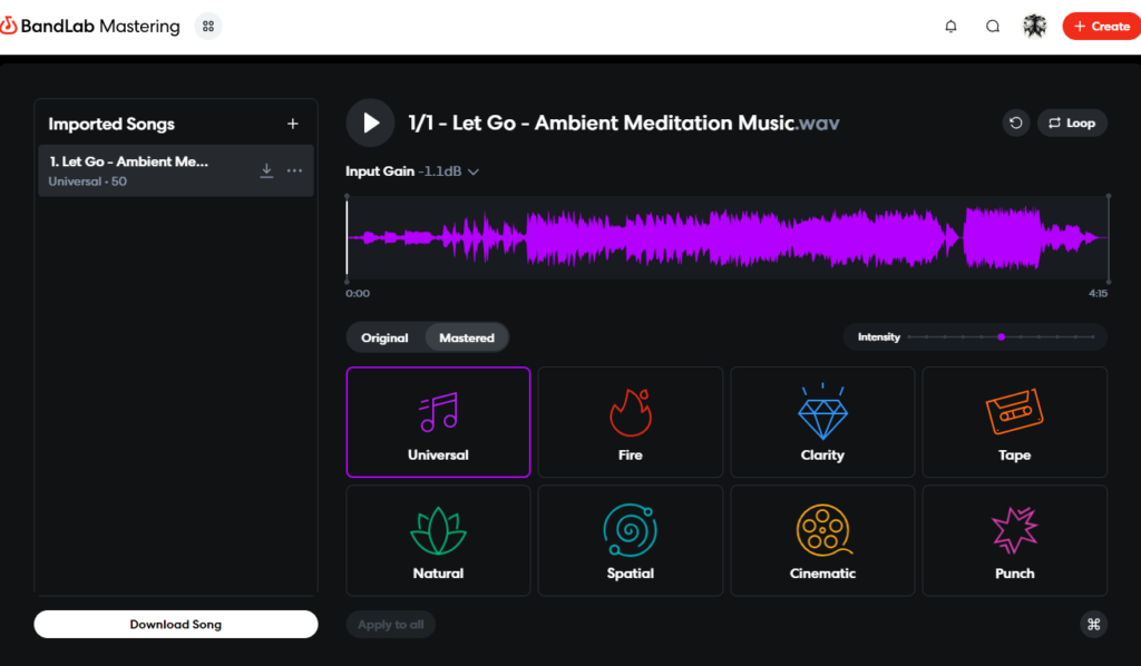 Let Go: From Ambient Experimentation to Acoustic Folk Magic