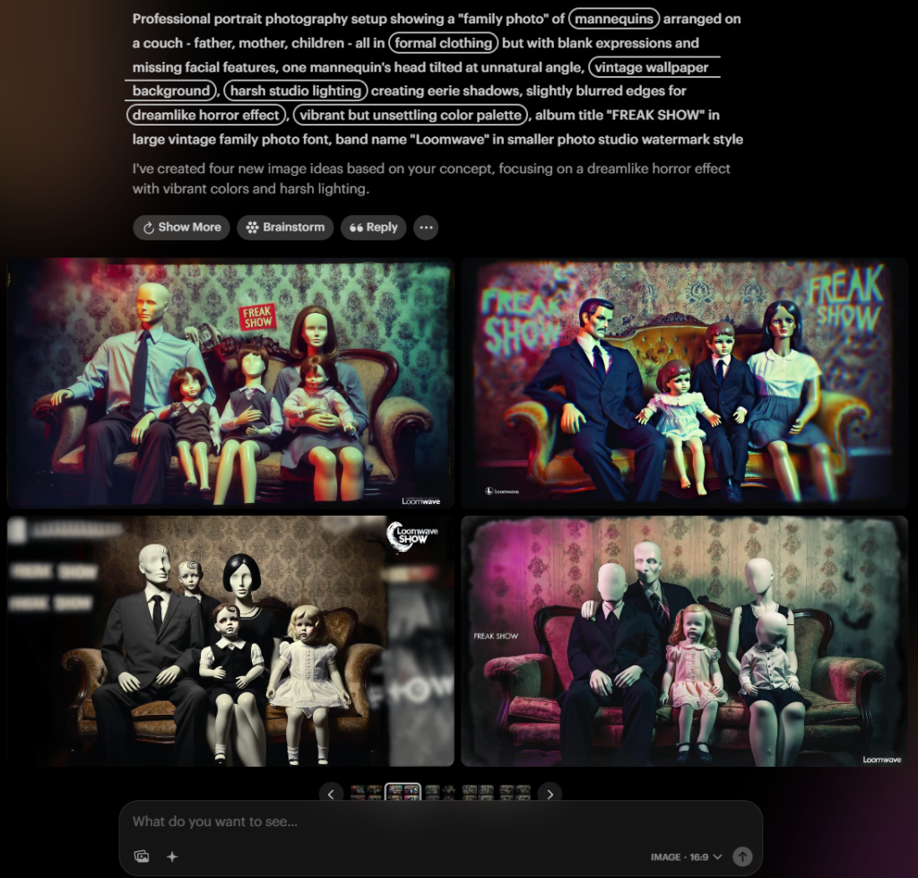 “Freak Show”: Creating Haunting Alternative Rock with AI Music Production Tools