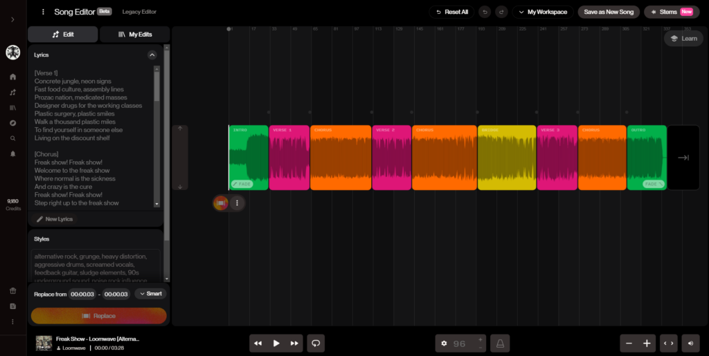 “Freak Show”: Creating Haunting Alternative Rock with AI Music Production Tools