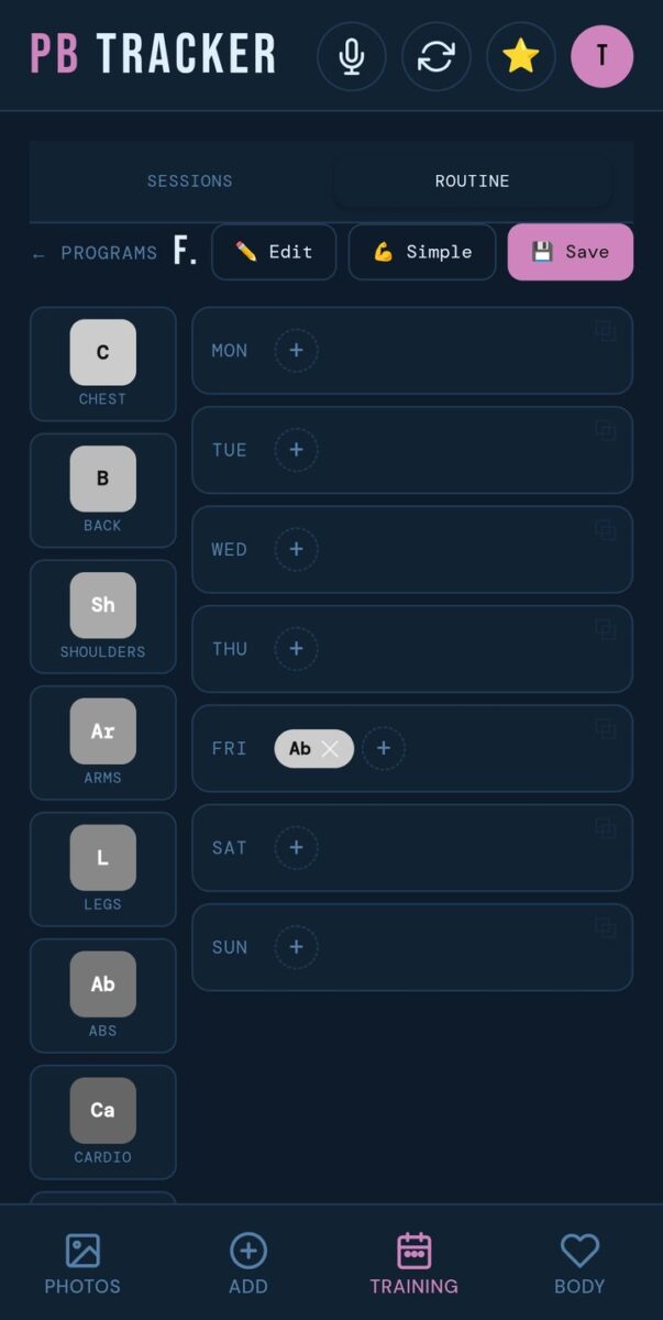 BeStreak screenshot: routine planner ocean theme