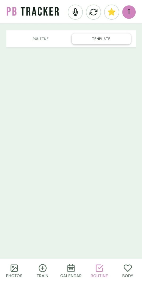 BeStreak screenshot: new footer tabs