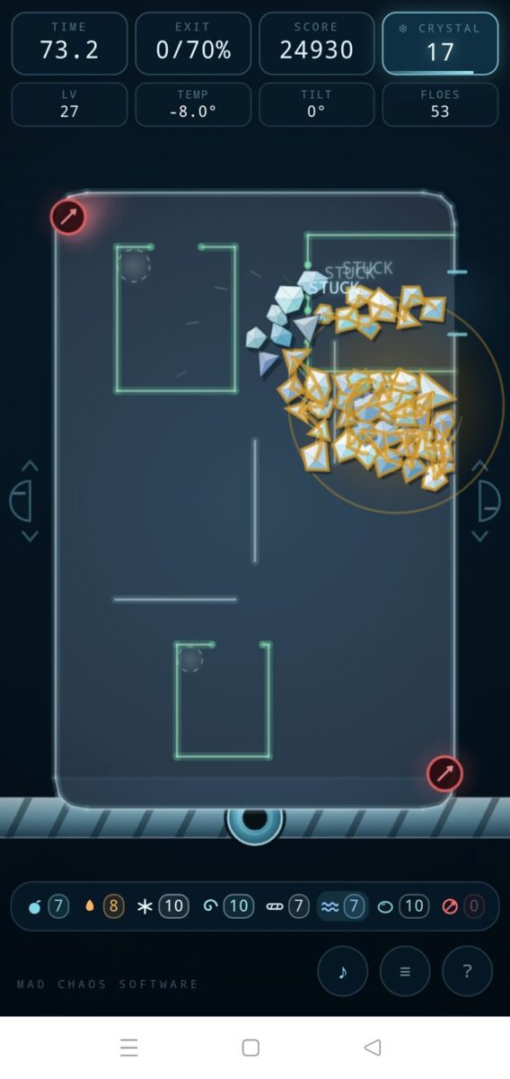 Polymatrix screenshot: golden pack in a chamber