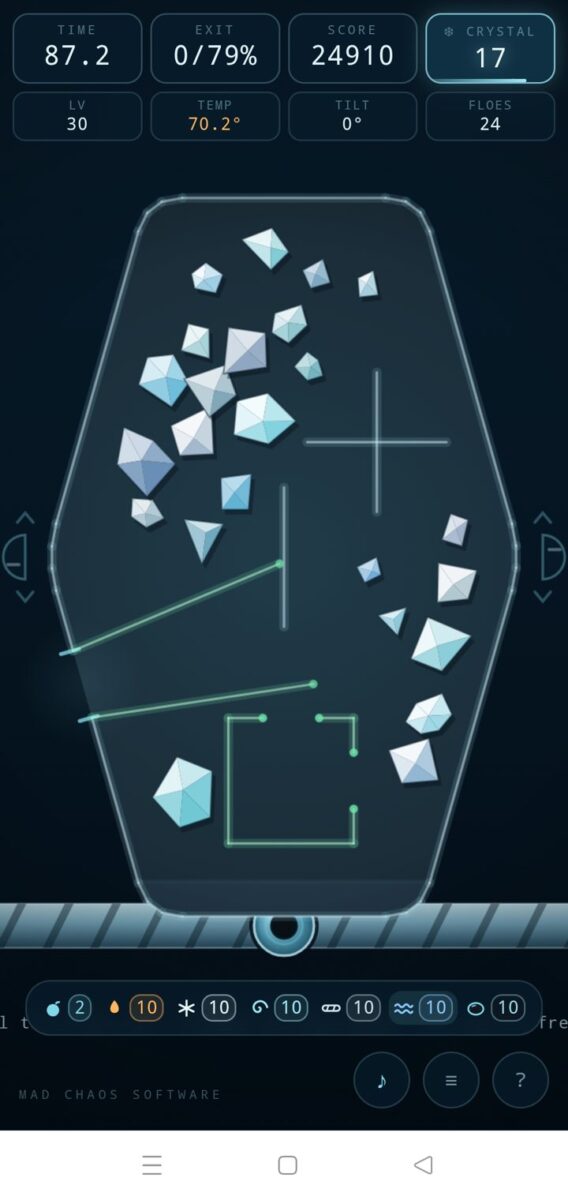 Polymatrix screenshot: hexagon glass with struts