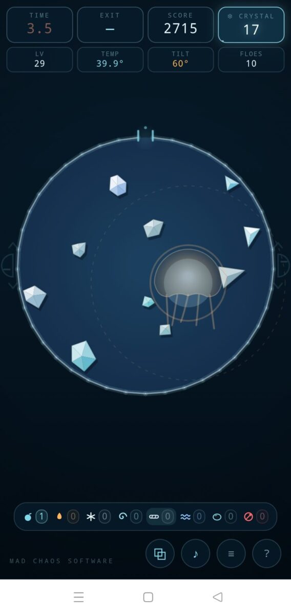 Polymatrix screenshot: round whirlpool with jellyfish