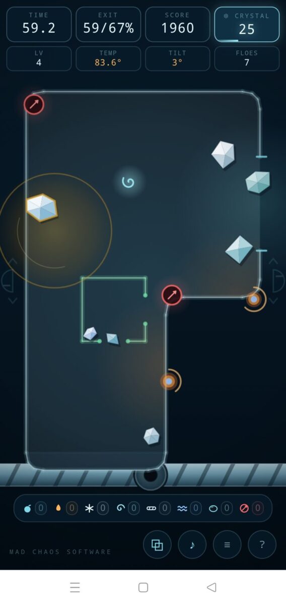 Polymatrix screenshot: level 4 hot bead current