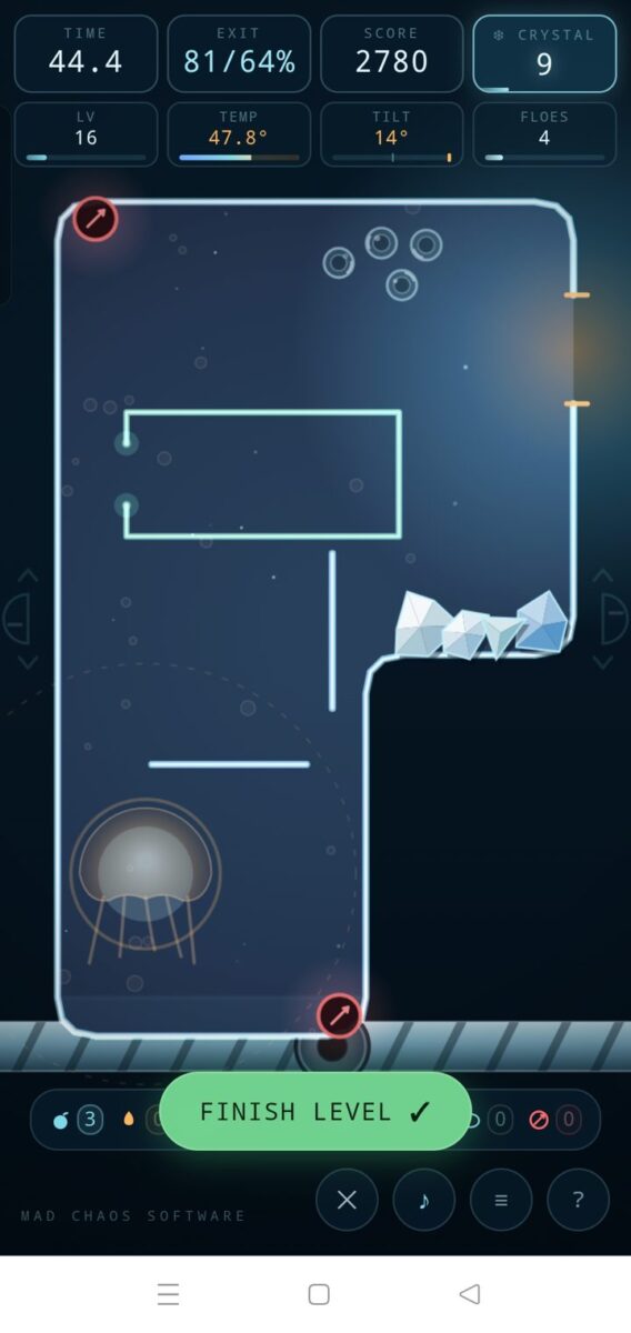 Polymatrix screenshot: jellyfish in neon bottle