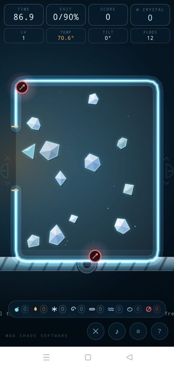Polymatrix screenshot: new neon glass look