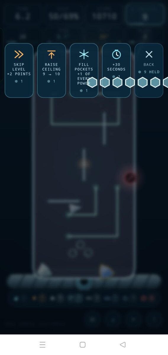 Polymatrix screenshot: power up shop modal