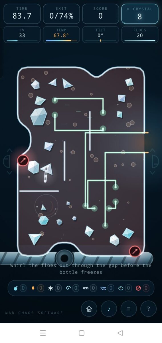 Polymatrix screenshot: irregular flask heat
