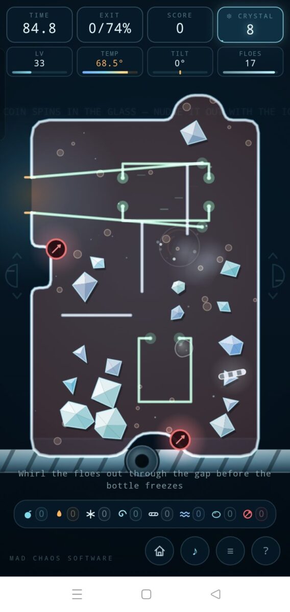 Polymatrix screenshot: irregular flask level 33