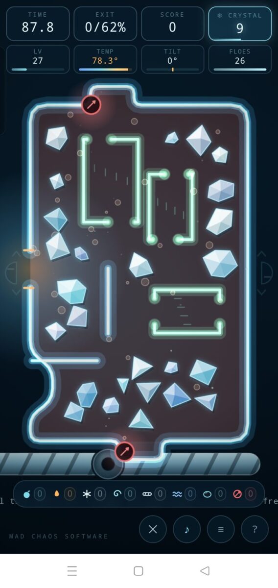 Polymatrix screenshot: neon maze flask