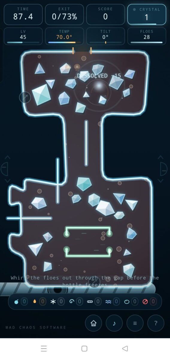 Polymatrix screenshot: maze flask level 45