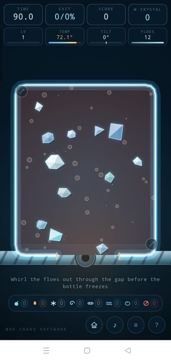 Polymatrix screenshot: level 1 bottle