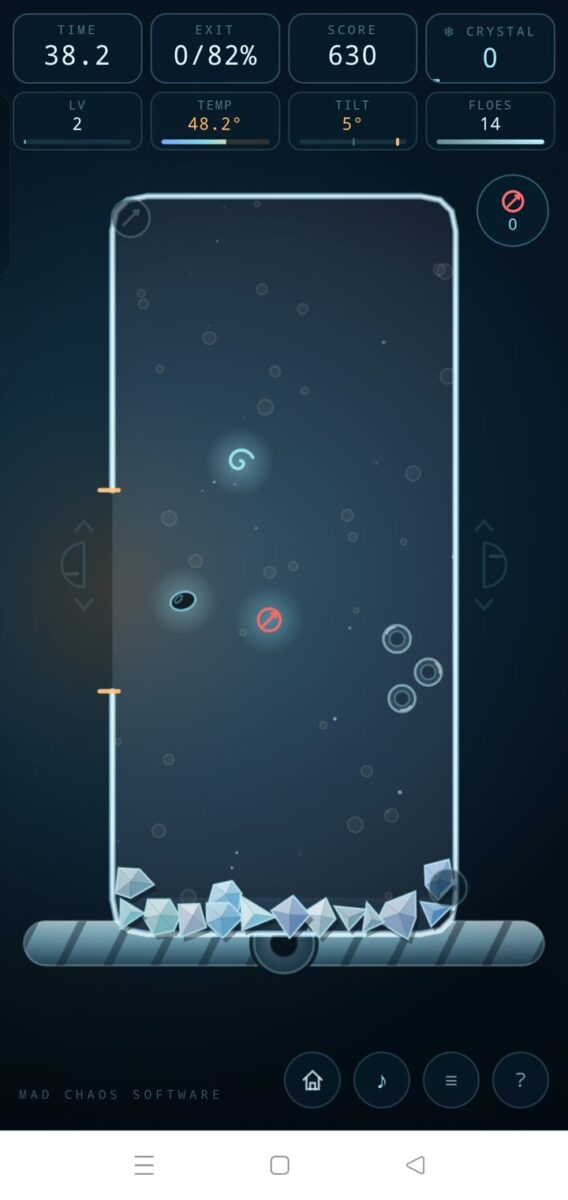 Polymatrix screenshot: tutorial whirl and bubbles