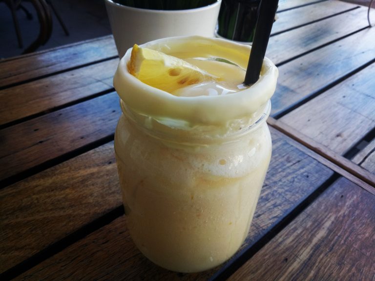 drink ice cream table