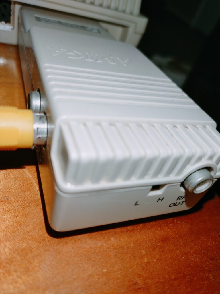 Amiga A520 TV Adapter With Video Cable In Video Out Port