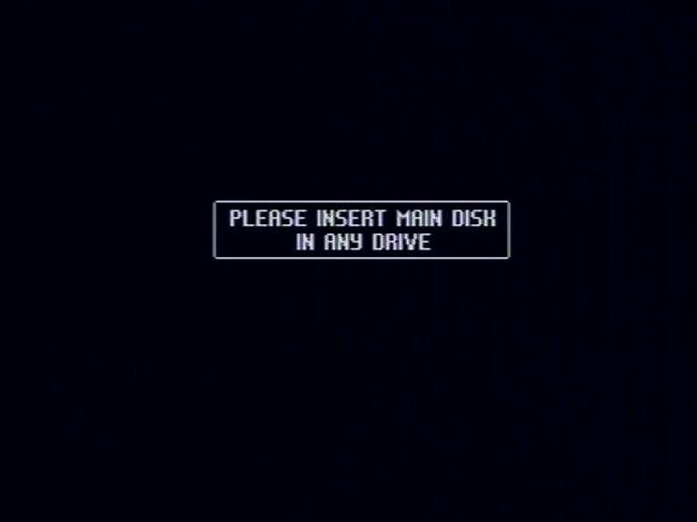 Pinball Dreams Insert Disk Prompt On Amiga 500 Computer