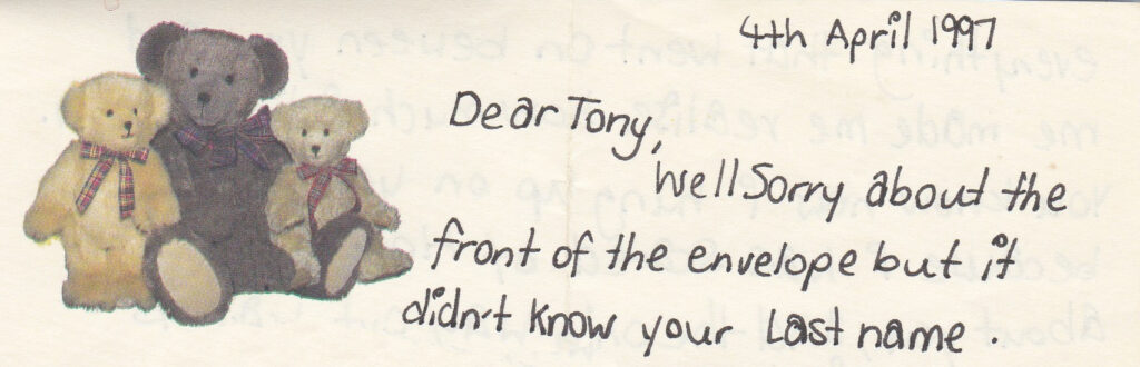 Phoenix Writes a Letter For Me – Mad Chaos: April 7, 1997