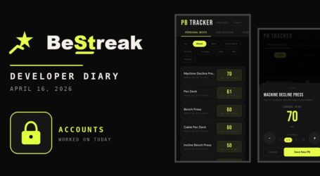 BeStreak: Developer Diary | Logins, Email Codes and the First Thought of Other Users (April 16, 2026)