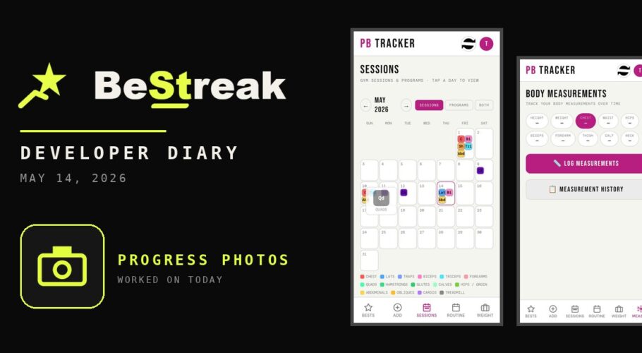 BeStreak developer diary feature image 20260514
