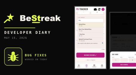 BeStreak: Developer Diary | Coding Without Claude (May 15, 2026)