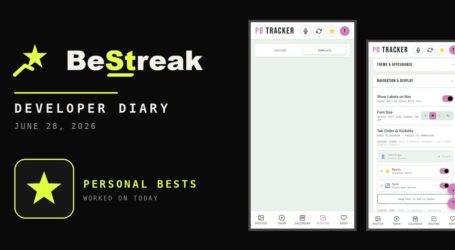 BeStreak: Developer Diary | PB Tracker Becomes BeStreak (June 28, 2026)