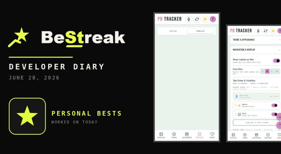 BeStreak developer diary feature image 20260628