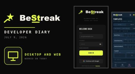 BeStreak: Developer Diary | Two Builds From Now On, and a Website Plan (July 9, 2026)