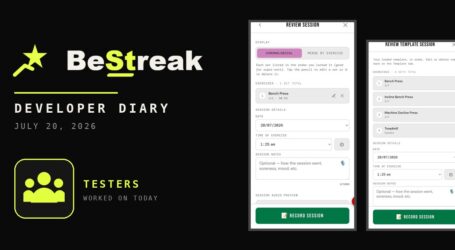 BeStreak: Developer Diary | Tester Bugs Fixed, a Unit Converter and Five AI Personas (July 20, 2026)