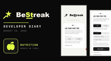 BeStreak: Developer Diary | Finding Where the Nutrition Data Lives (August 15, 2026)