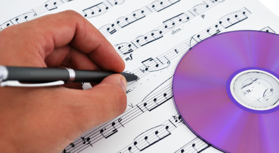 cd dvd drive musical notes