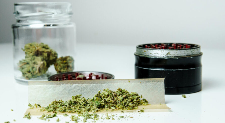 close up medical marijuana buds herbal alternative medicine