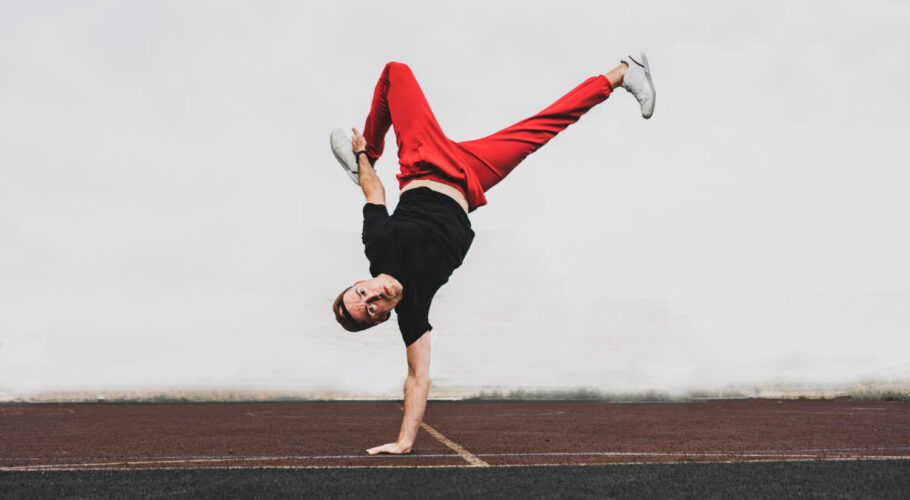 dancing breakdance street acrobatic motion