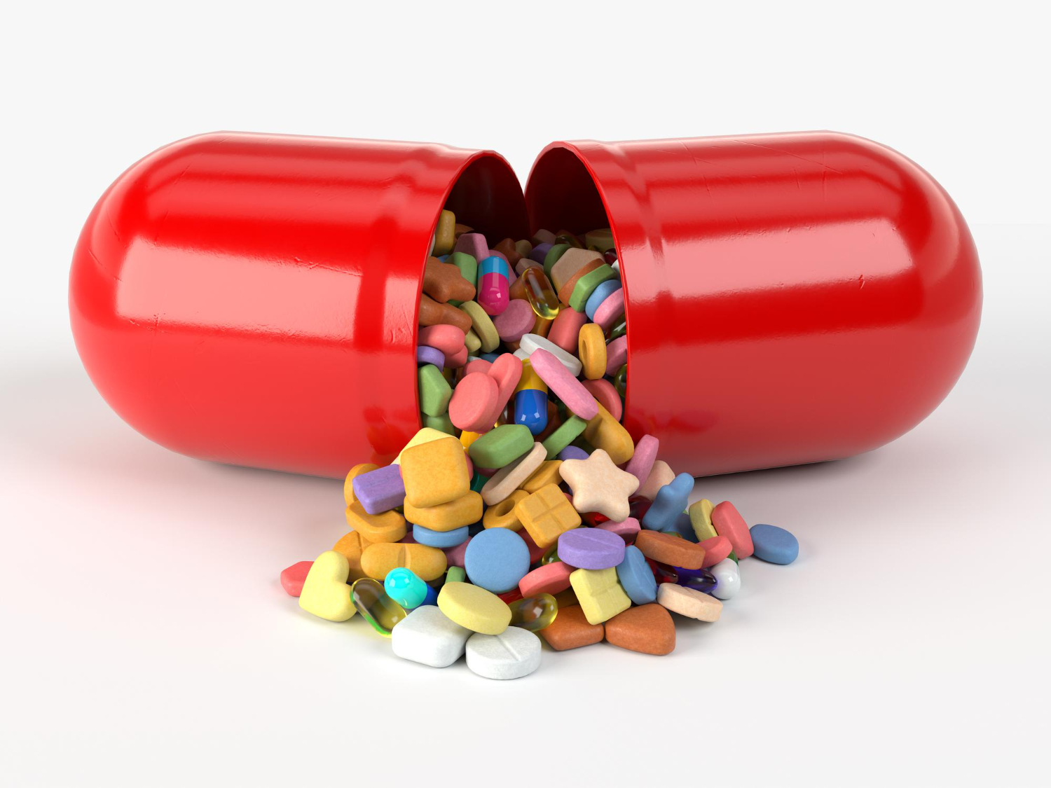 inside capsule extracted out 3d illustration isolated white suitable medicine healtcare bodybuilding