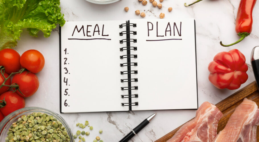 meal planning notepad food composition