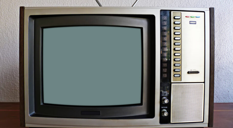 Old Color Television From 1990s