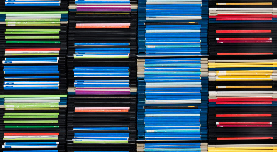 pile of amiga 500 double sided pc floppy disks