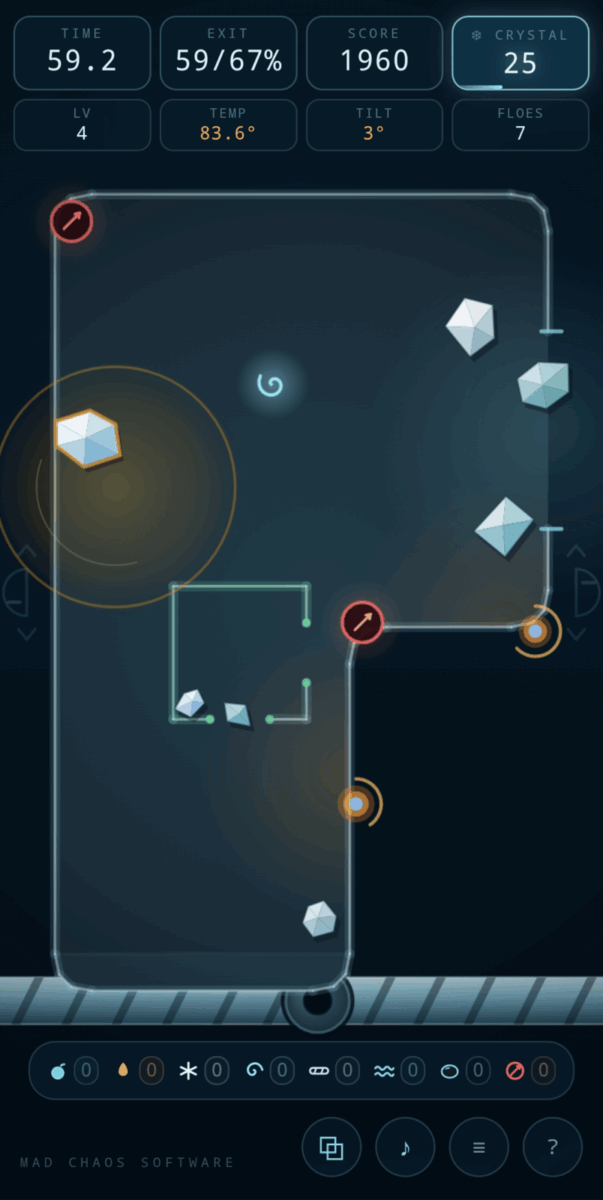 Polymatrix screenshot: Polymatrix warm water gameplay with a hot bead