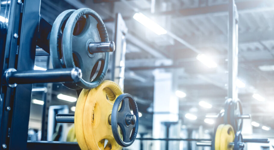 rod weights light modern athletic club bodybuilding