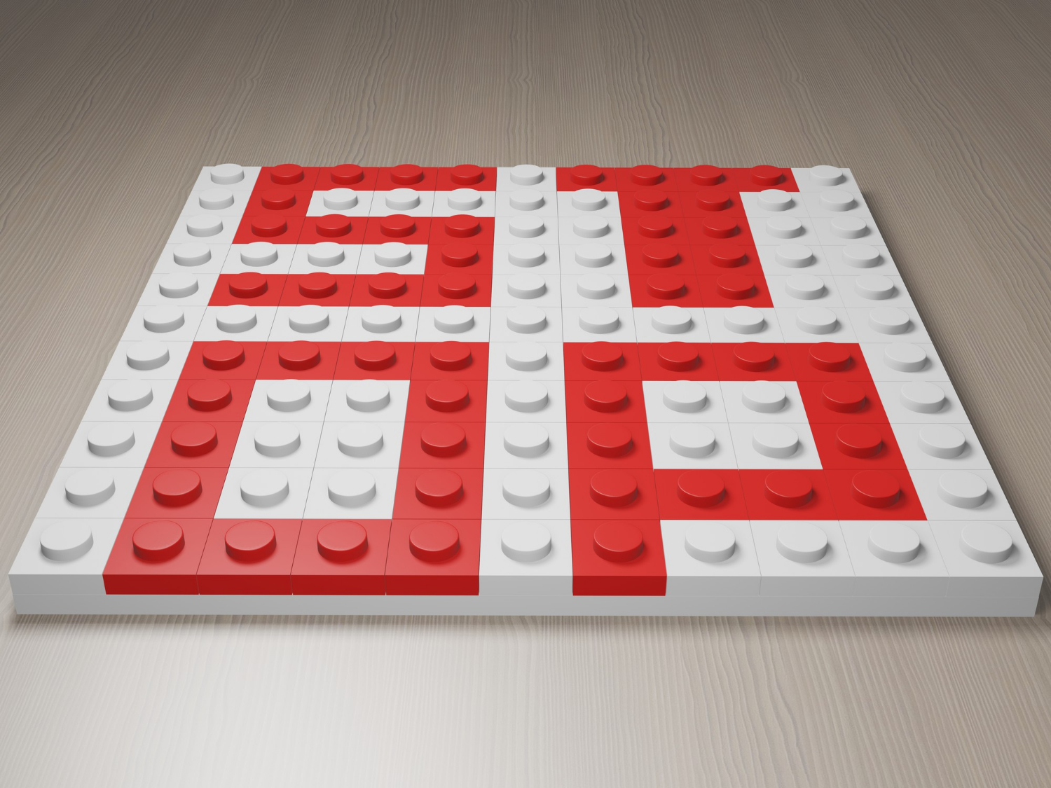 Duplo Lego Blocks With The Word Stop In Red