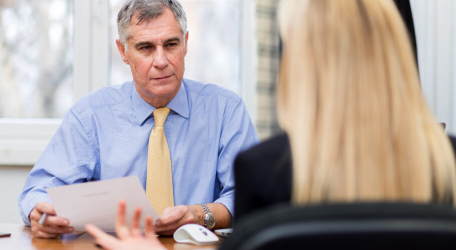 Head Solicitor And Legal Secretary Job Interview In Office