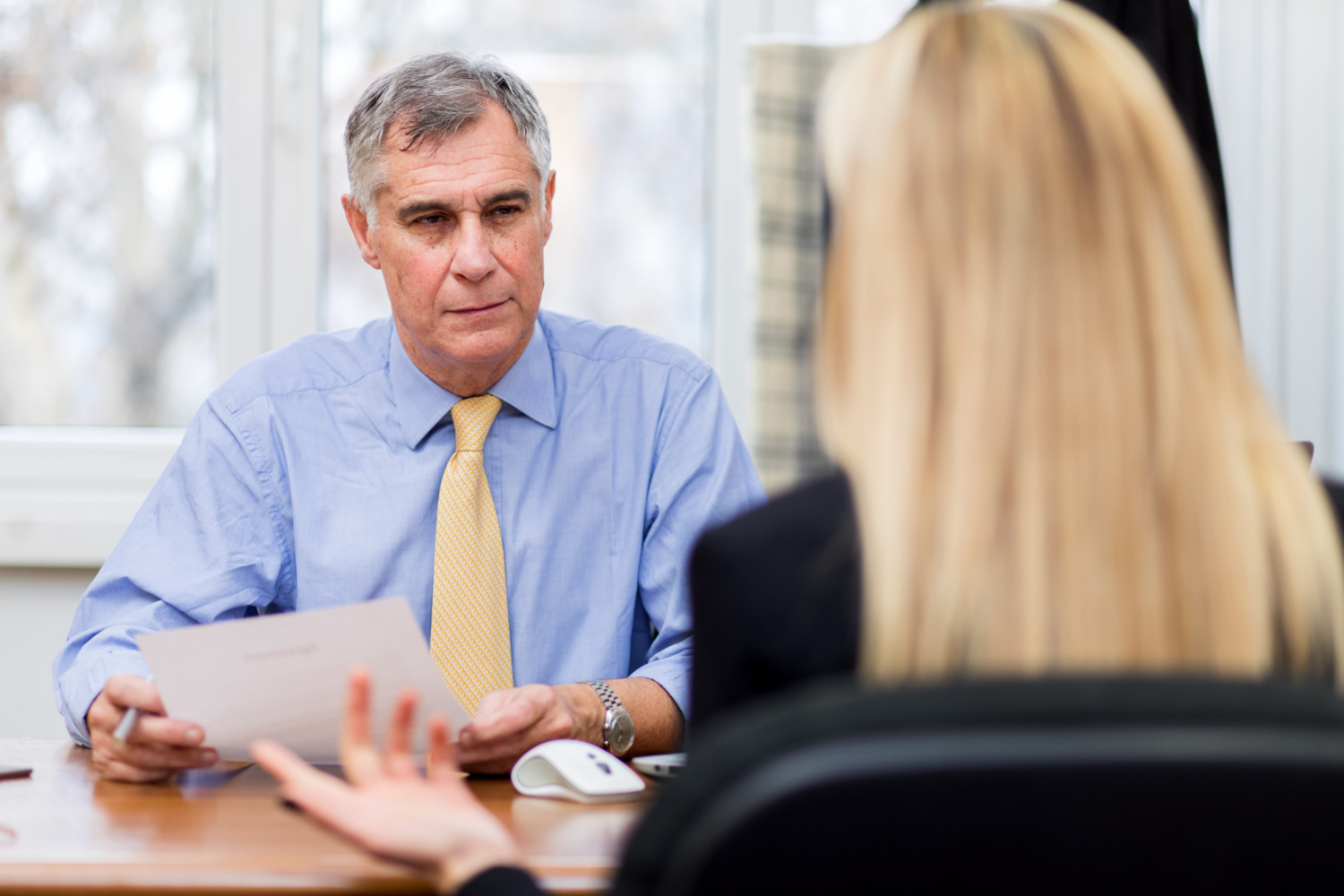 Head Solicitor And Legal Secretary Job Interview In Office